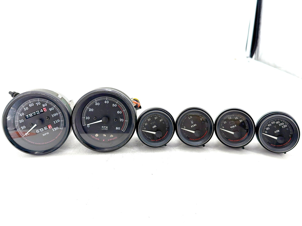 1996 Harley Electra Glide Touring OEM Air Oil Volt Fuel Tacho Speedo Gauges 78K