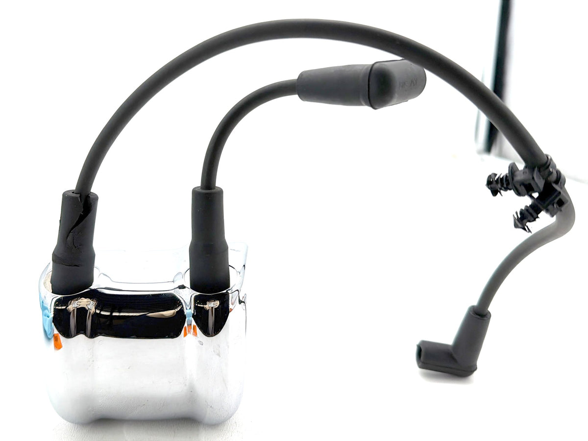 2011 Harley Softail Deluxe FLSTN OEM Ignition Coil Spark Plugs Cable w/ Cover