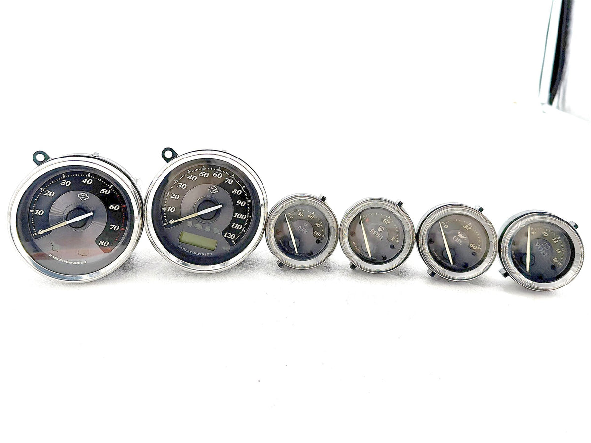 2012 Harley Electra Glide Touring OEM Air Oil Volt Fuel Tacho Speedo Gauges 77K