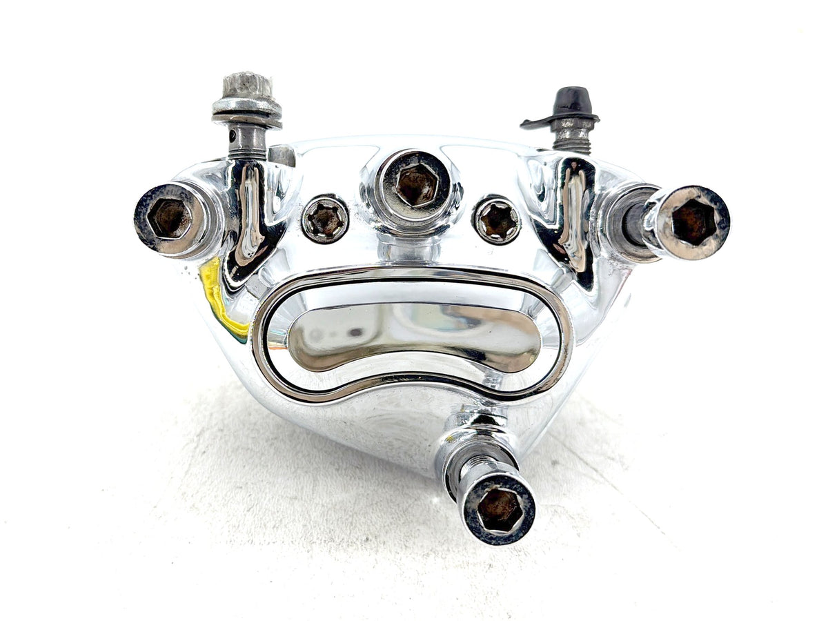 2007 Harley Electra Glide Touring CVO Eagle Front Right 1 Brake Caliper Chrome