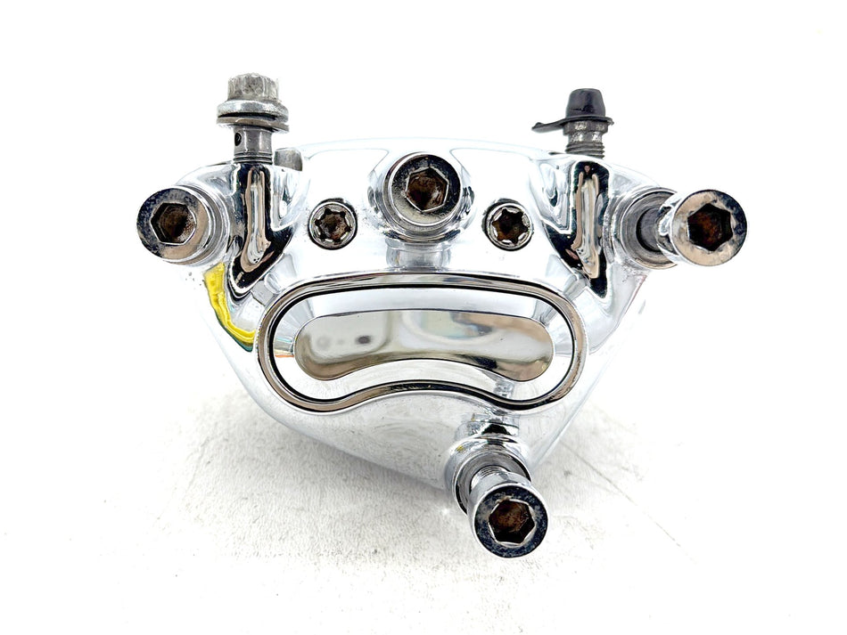 2007 Harley Electra Glide Touring CVO Eagle Front Right 1 Brake Caliper Chrome