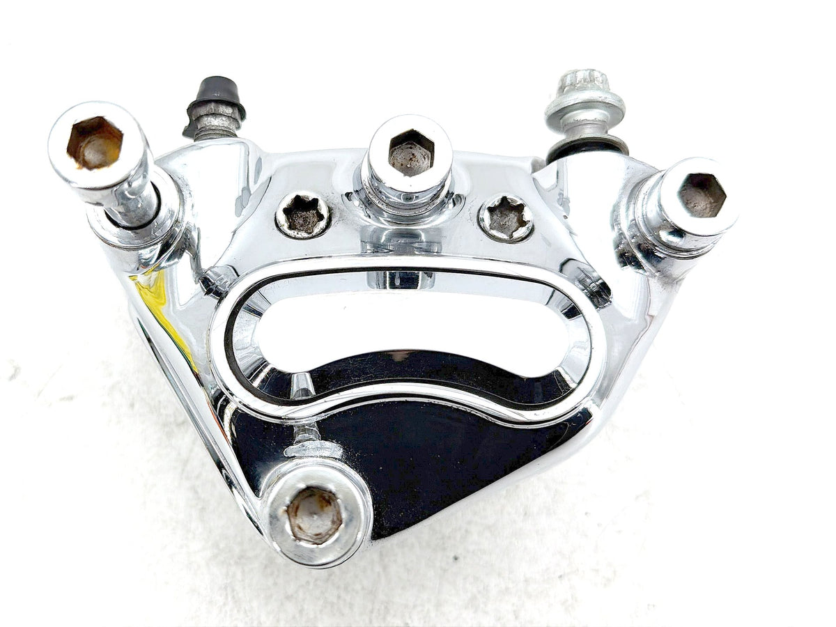 2007 Harley Electra Glide Touring CVO Eagle Front Left 1 Brake Caliper Chrome