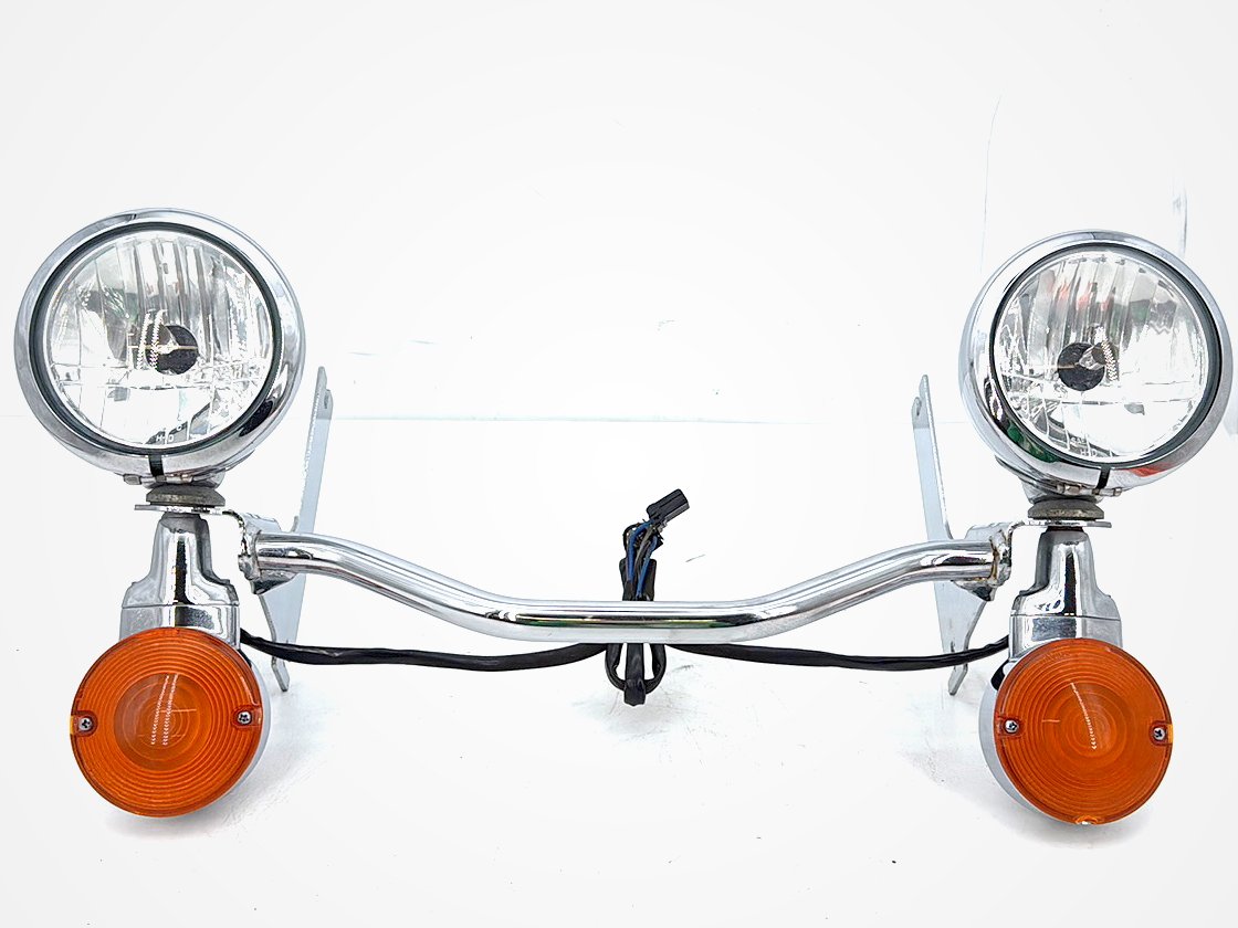 08 Harley Touring Electra Glide Ultra Front Turn Signal Indicators Aux Light Bar