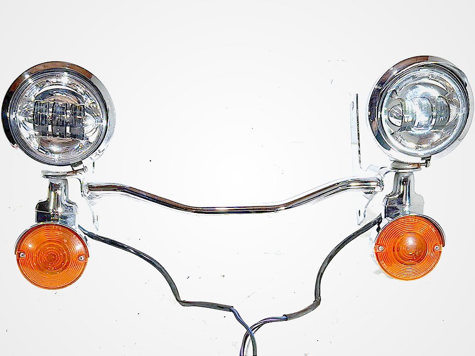 1994 Harley Electra Glide Touring OEM Front Turn Signal Indicators Aux Light Bar