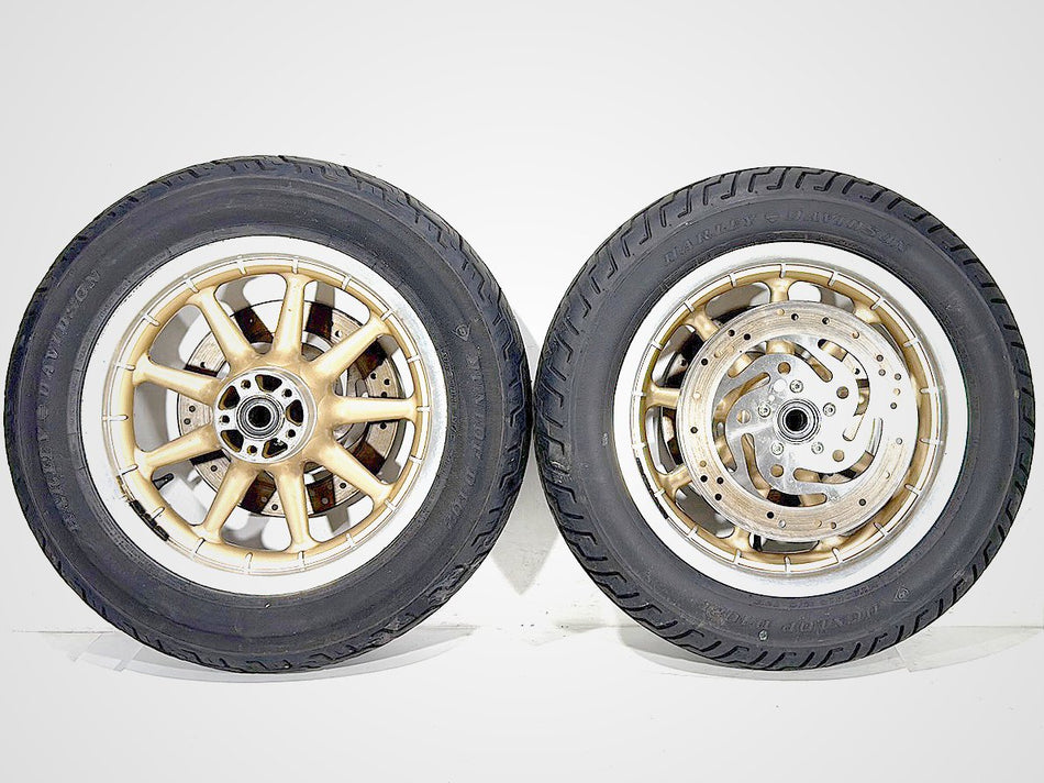 03 Harley Electra Glide Touring Ultra Front Rear Wheel Rim Tire Anniversary 16"