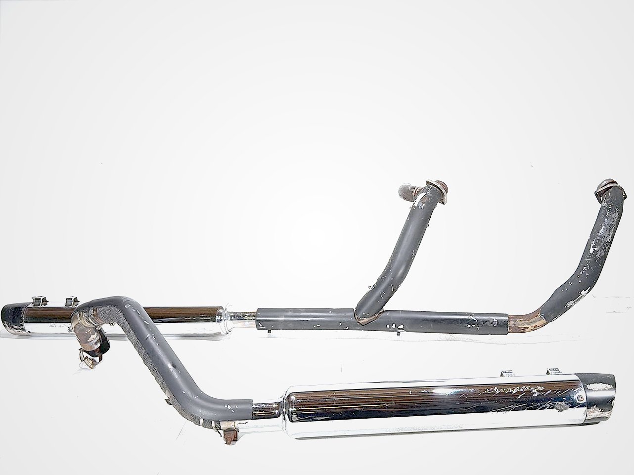 2004 Harley Road King Touring Custom FLHRSI OEM Exhaust Header Muffler Pipes Screamin Eagle