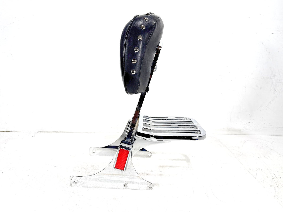 2001 Harley Heritage Softail Classic OEM Rear Sissy Bar w/ Backrest Cushion Pad