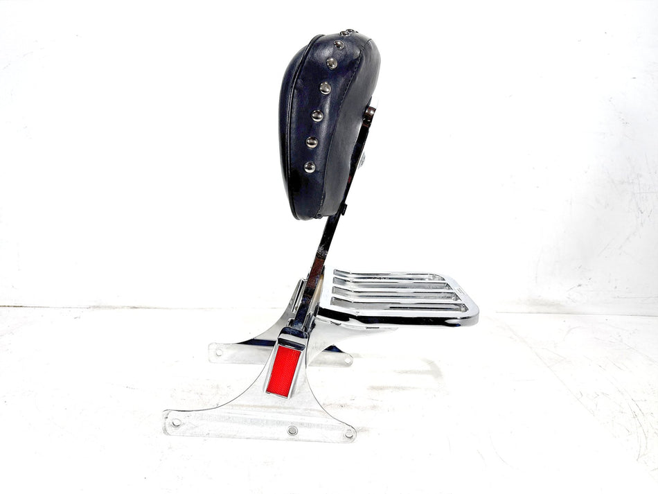 2001 Harley Heritage Softail Classic OEM Rear Sissy Bar w/ Backrest Cushion Pad