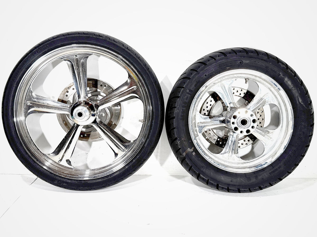2001 Harley Softail Standard Front Rear Wheel Rim Tire MH90/21 130/90-16 16" 21"