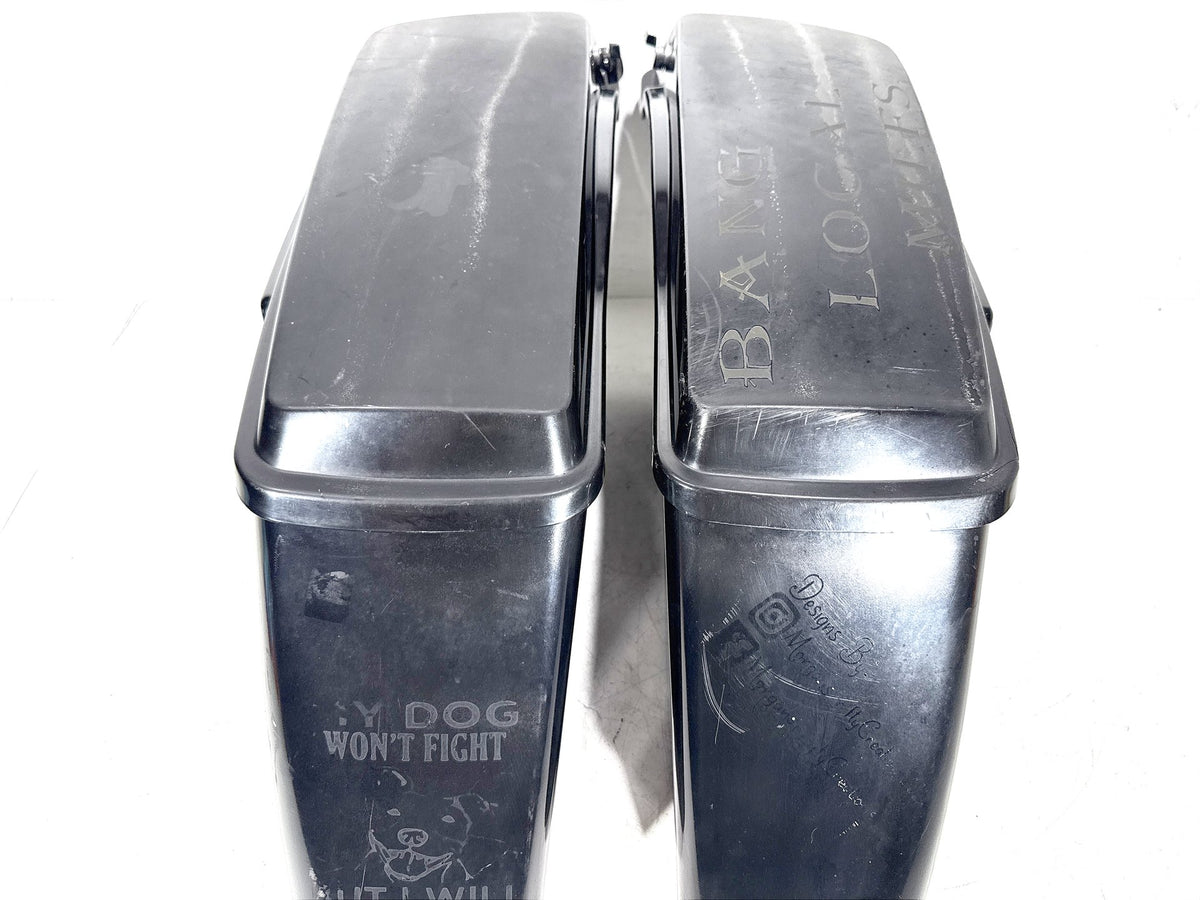 11 Harley Street Glide Touring FLHX-103 OEM Left Right Saddlebags Luggage NOKey