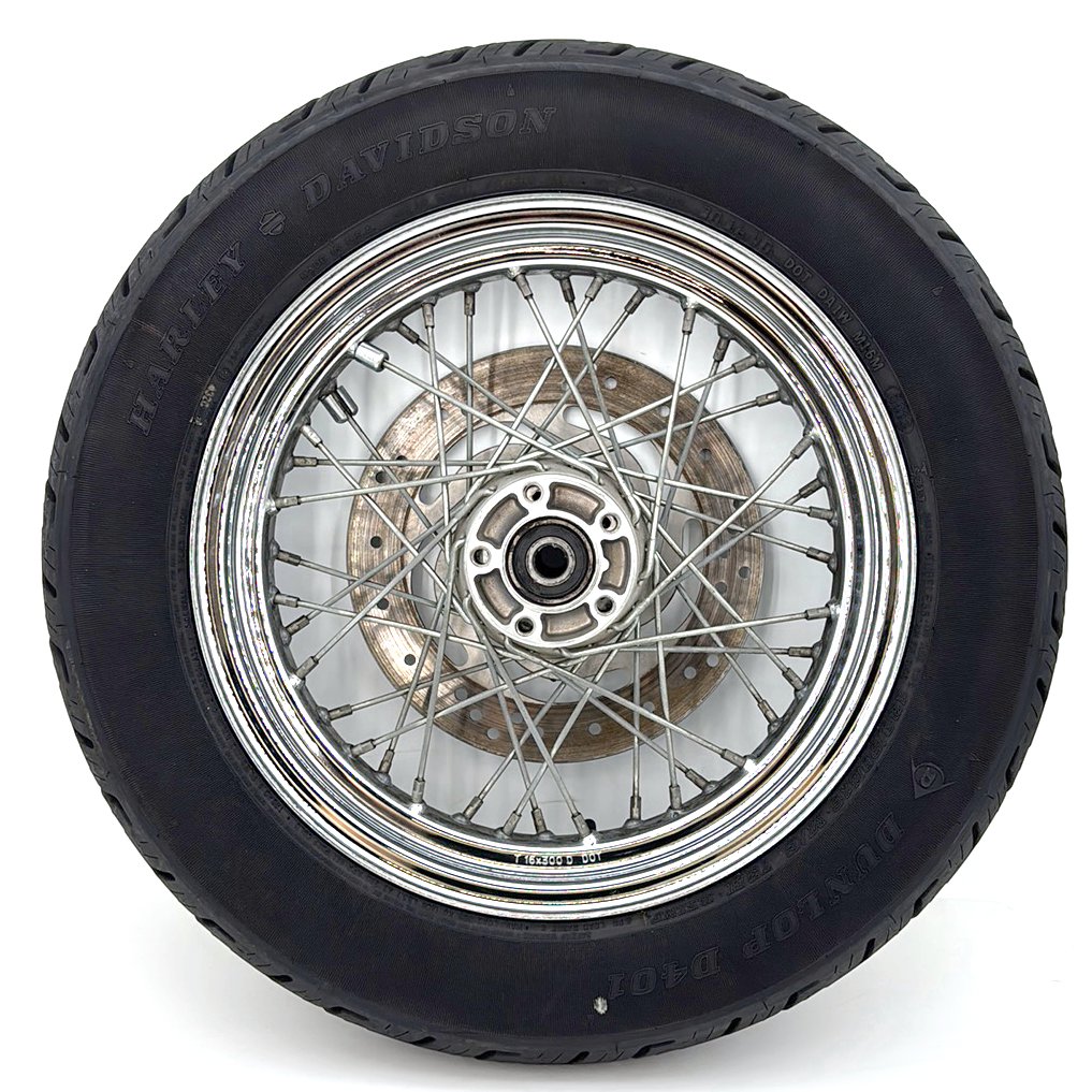 1991 - 2003 Harley-Davidson Sportster Base 1200 Rear Wheel Rim Tire Spoked  	40975-05A