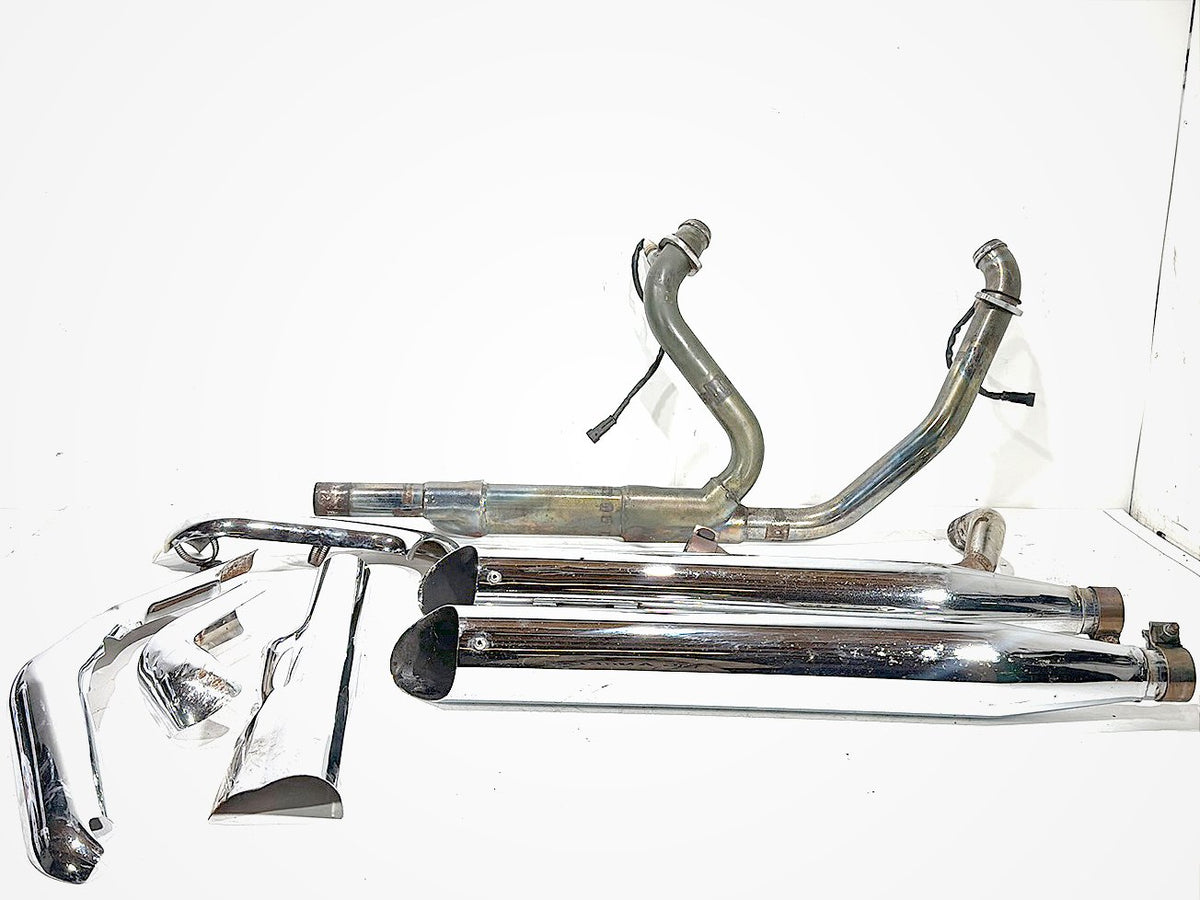 2009 Harley Road King Touring Police OEM Exhaust Header Pipes Muffler
