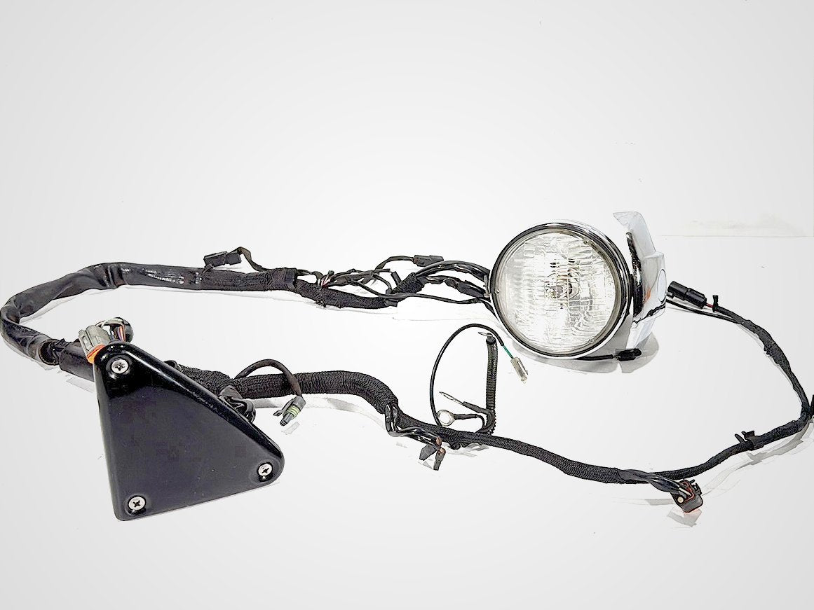01 Harley Sportster 883 XLH883 OEM Headlight Headlamp Halogen w/ Main Wire CARB