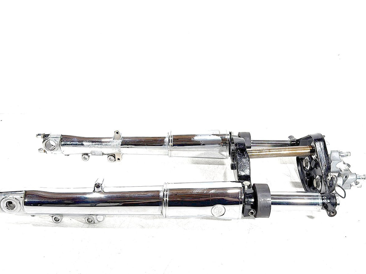 06 Harley Electra Glide Touring Front Triple Tree Set & LH RH Fork Legs Sliders