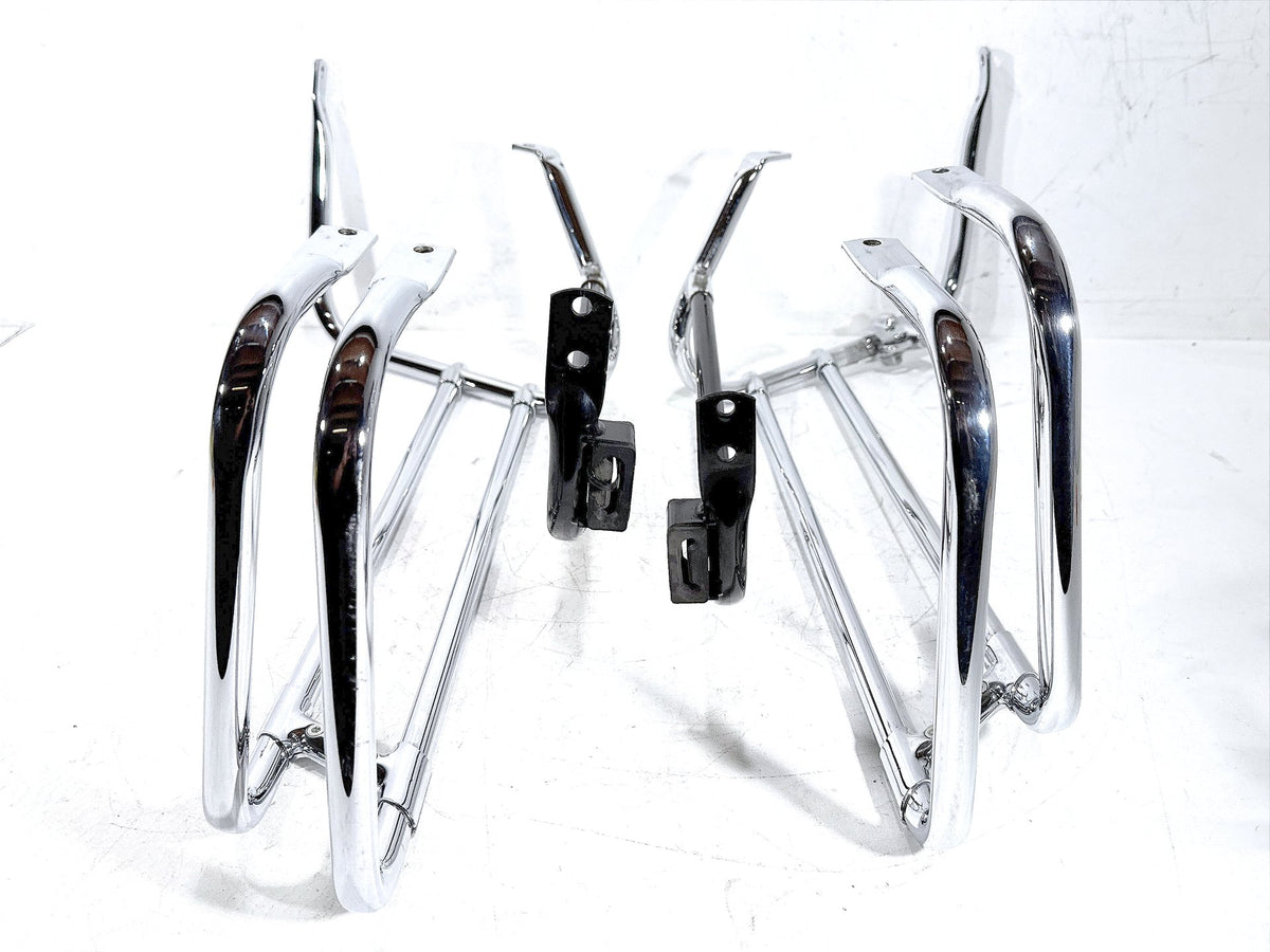 2007 Harley Electra Glide Touring CVO Rear Left Right Saddlebag Guard Rails Bar