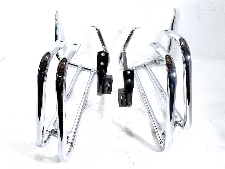 2007 Harley Electra Glide Touring CVO Rear Left Right Saddlebag Guard Rails Bar