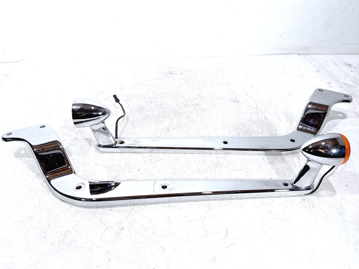 2005 Harley Softail FXST OEM Rear Left Right Fender Struts Bracket & Turn Signal