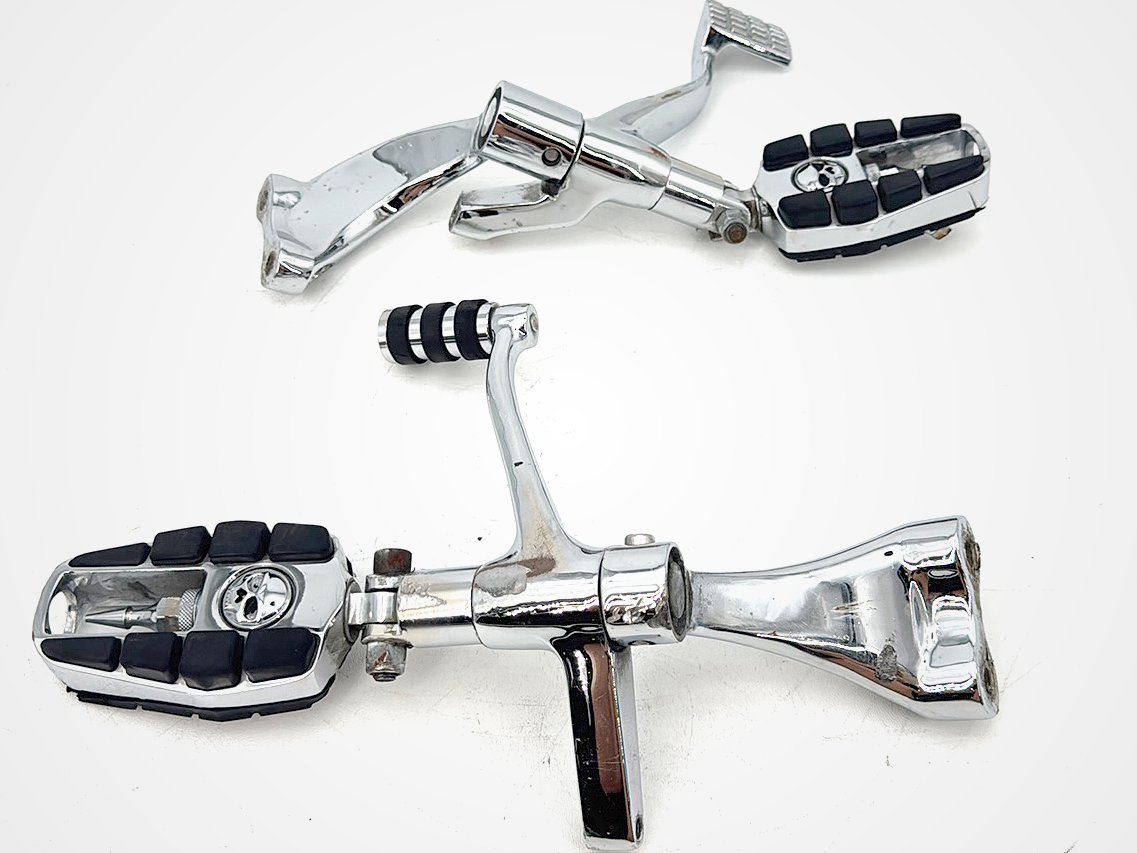09 Harley Sportster 1200 Low Left Right Foot Brake Control Pegs Kuryakyn Zombie