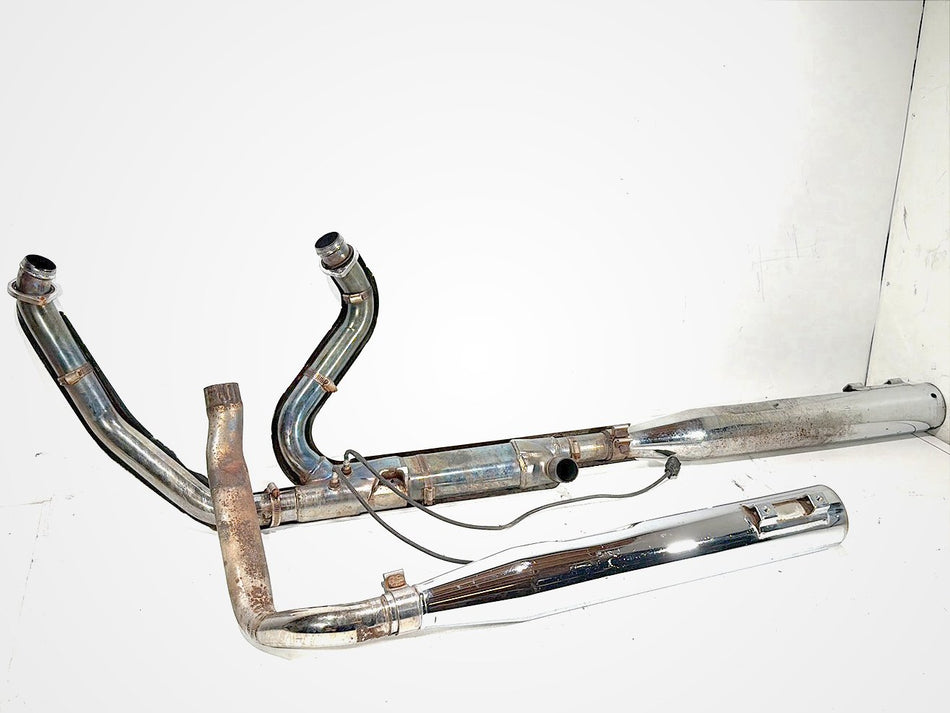 2010 Harley Road King Touring Classic Exhaust Headers Pipe Mufflers Python