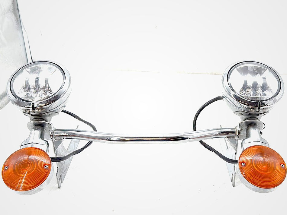 2006 Harley Touring FLHTCI Electra Glide Classic OEM Front Turn Signal Indicators Aux Light Bar