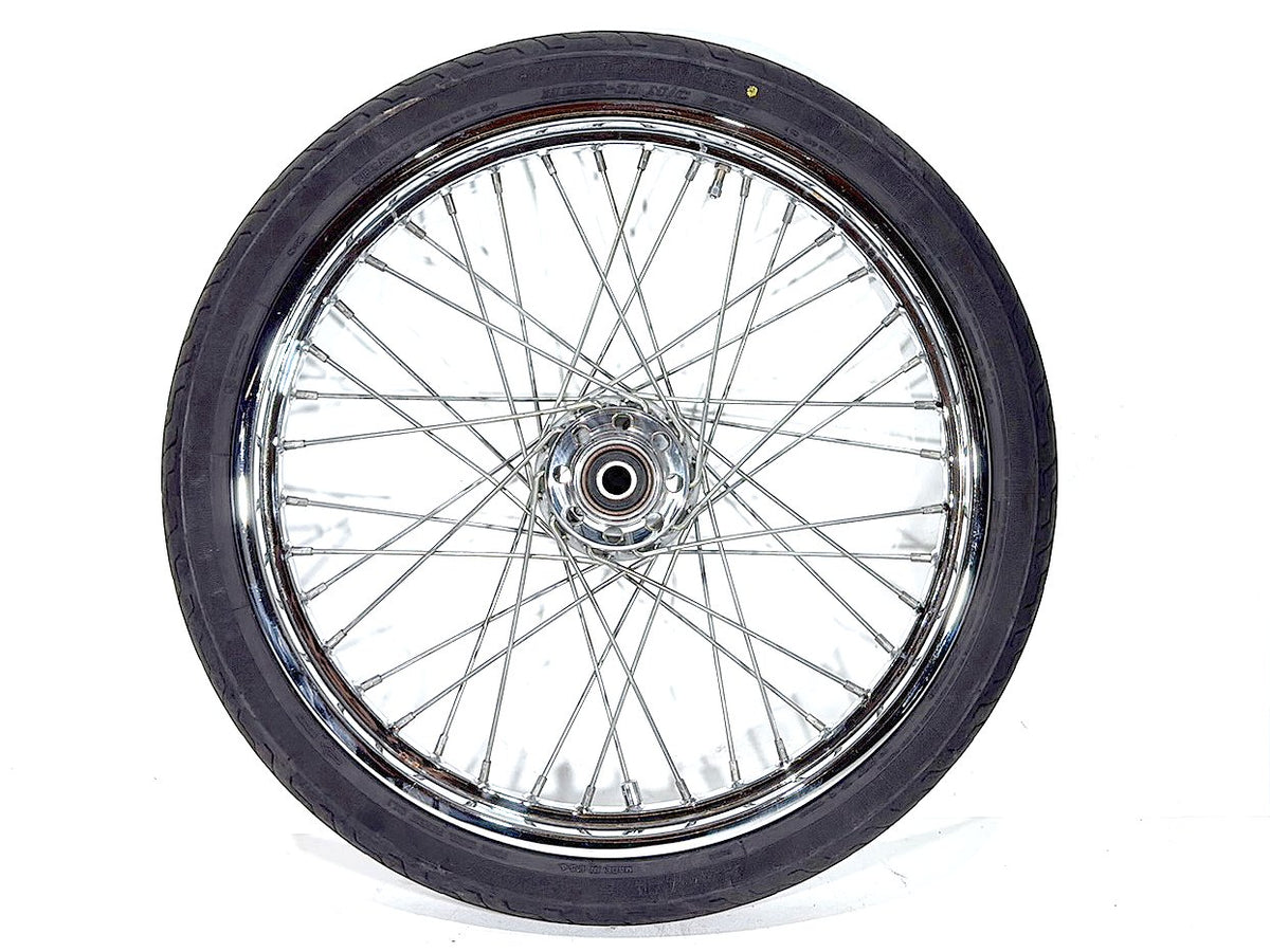 2000 Harley Dyna FXDWG Wide Glide OEM Front Wheel Rim Tire Spoked MH90-21 21"