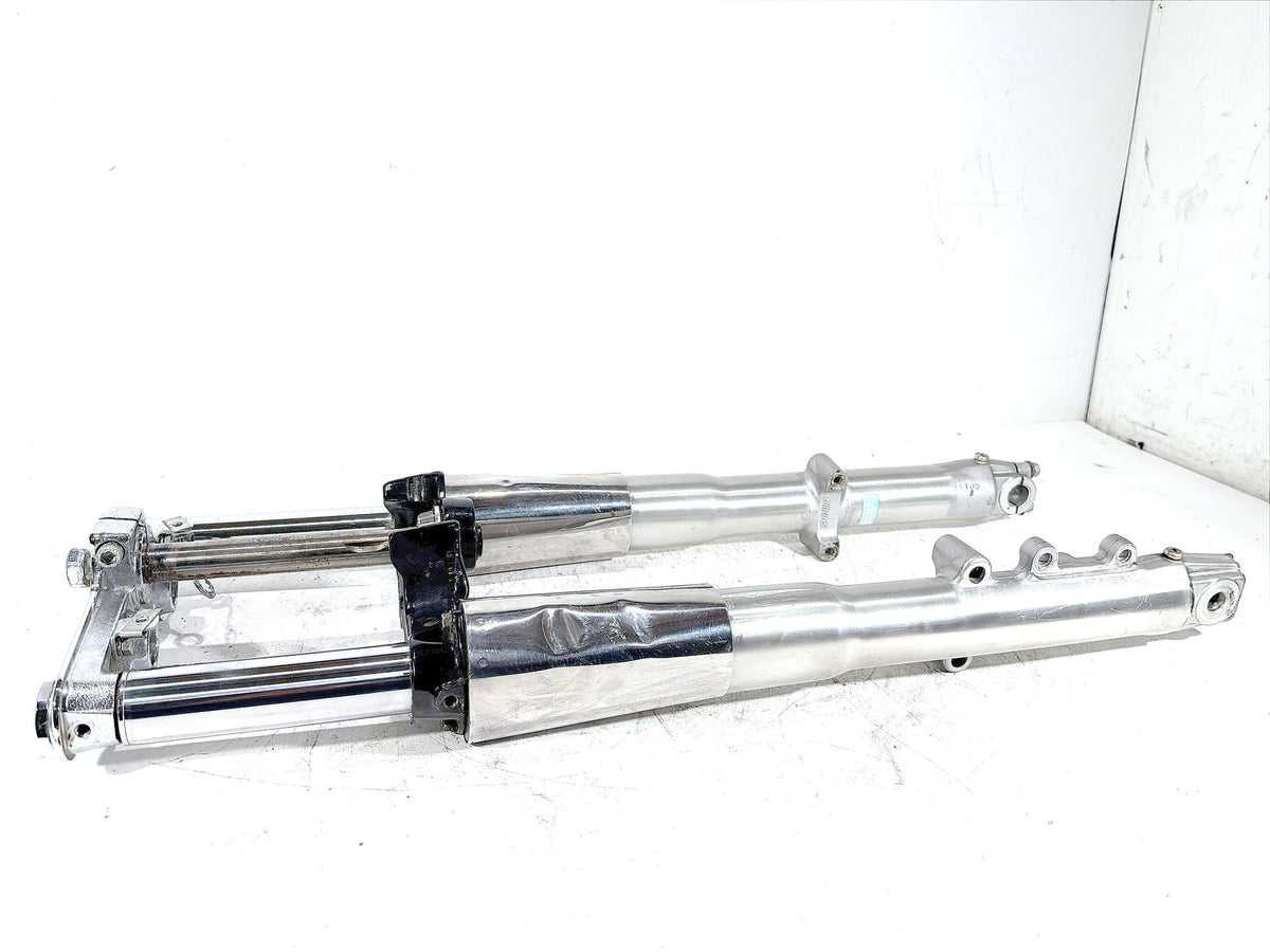 2001 Harley Fat Boy Softail OEM Front Triple Tree Set & LH RH Fork Legs Sliders