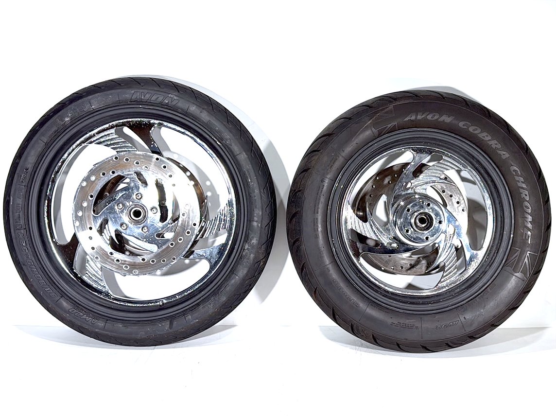 1999 - 2006 Harley-Davidson Dyna Low Rider Front & Rear Wheel Rim Tire MT90B16, 90/90H19 52H, 16" 19"