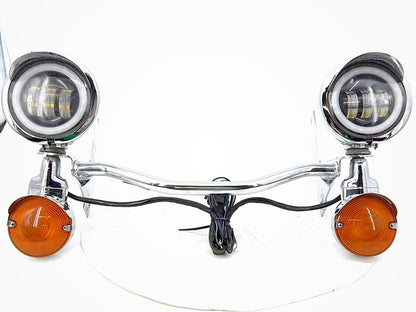 95 Harley Touring Electra Classic OEM Front Turn Signal Indicators Aux Light Bar