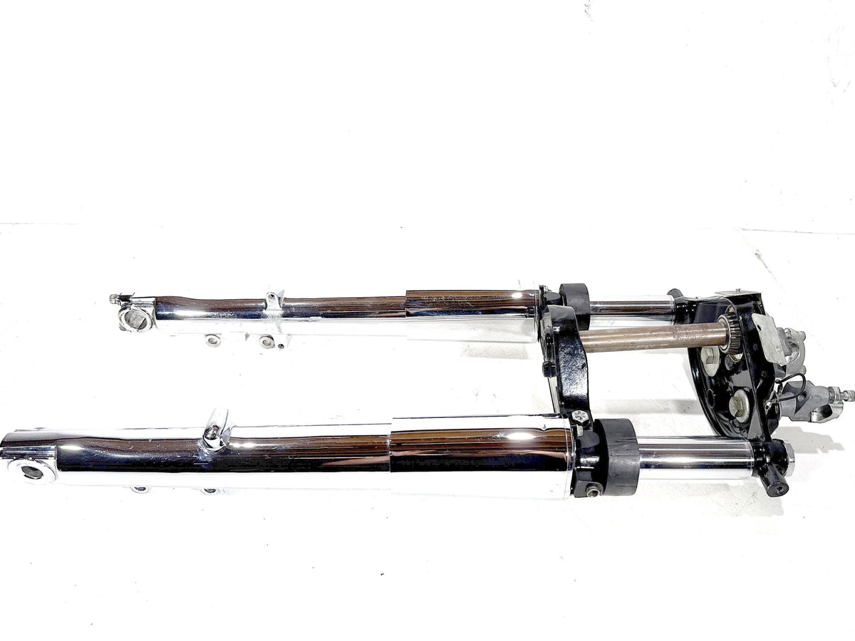 02 Harley Electra Glide Touring Front Triple Tree Set & LH RH Fork Legs Sliders