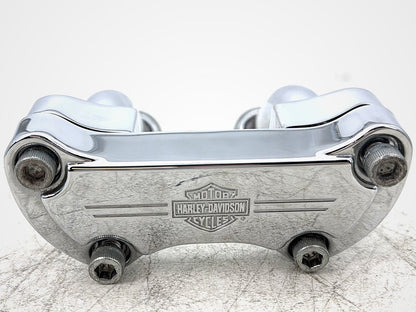 2000 Harley Softail FLSTC Heritage Classic OEM Front Handlebar Riser Top Clamp Chrome