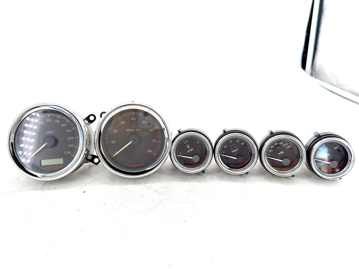 04 Harley Electra Glide Touring Ultra OEM Air Oil Volt Fuel Tacho Speedo Gauges