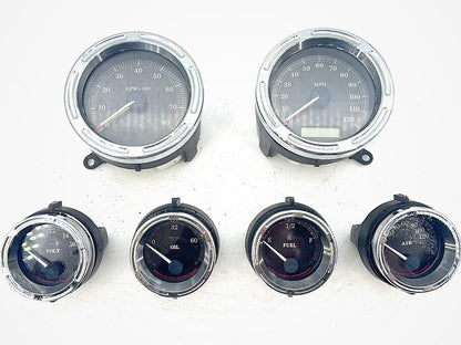 2008 Harley Touring FLHT Electra Glide OEM Air Oil Volt Fuel Tacho Speedo Gauges