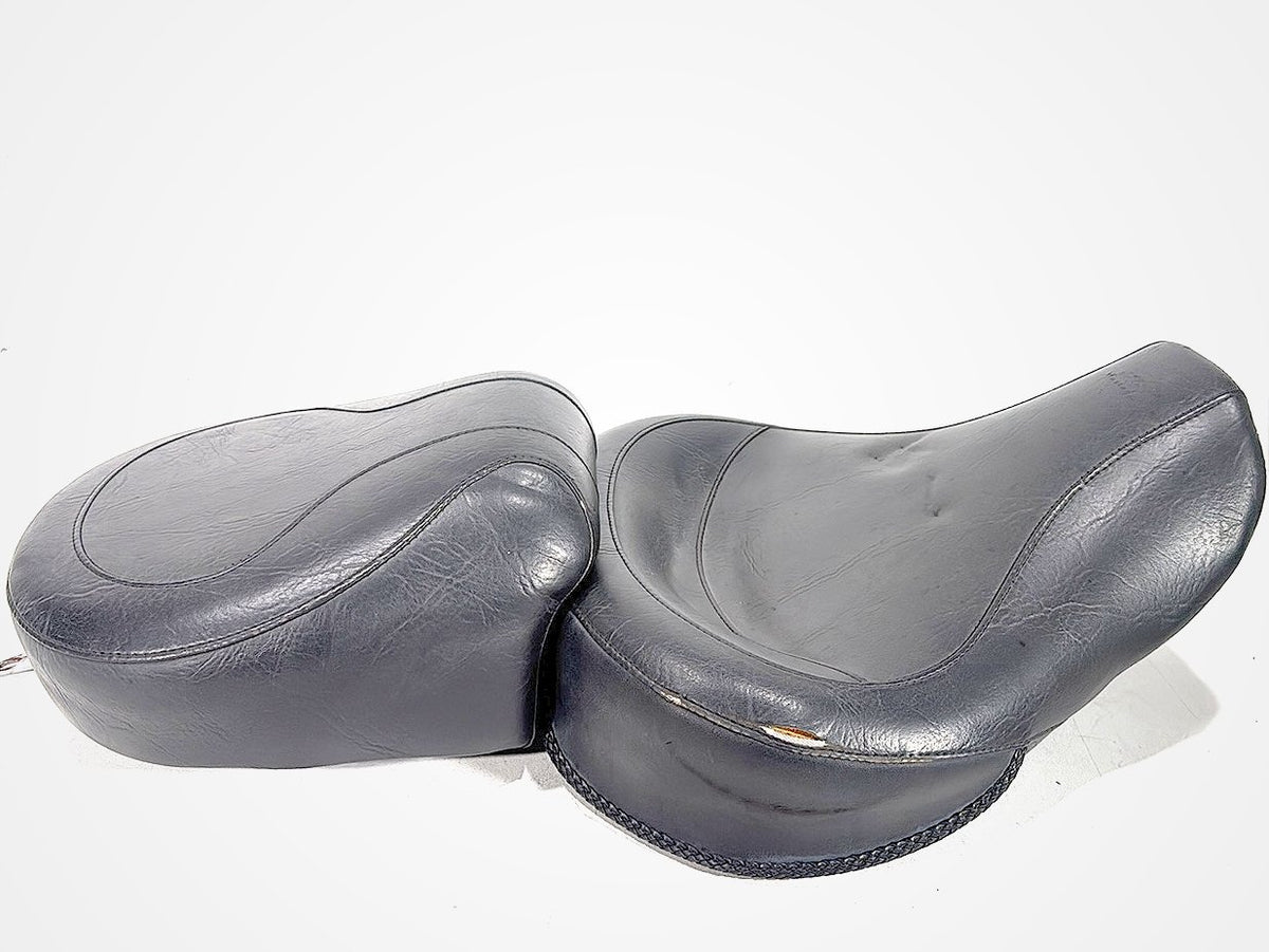 2000 Harley Dyna Wide Glide Passenger Rider Driver Seat Saddle Mustang * TORN *