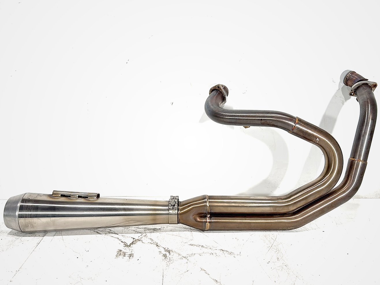 2004 Harley Dyna Super Glide FXDI OEM Exhaust Header Pipes Muffler