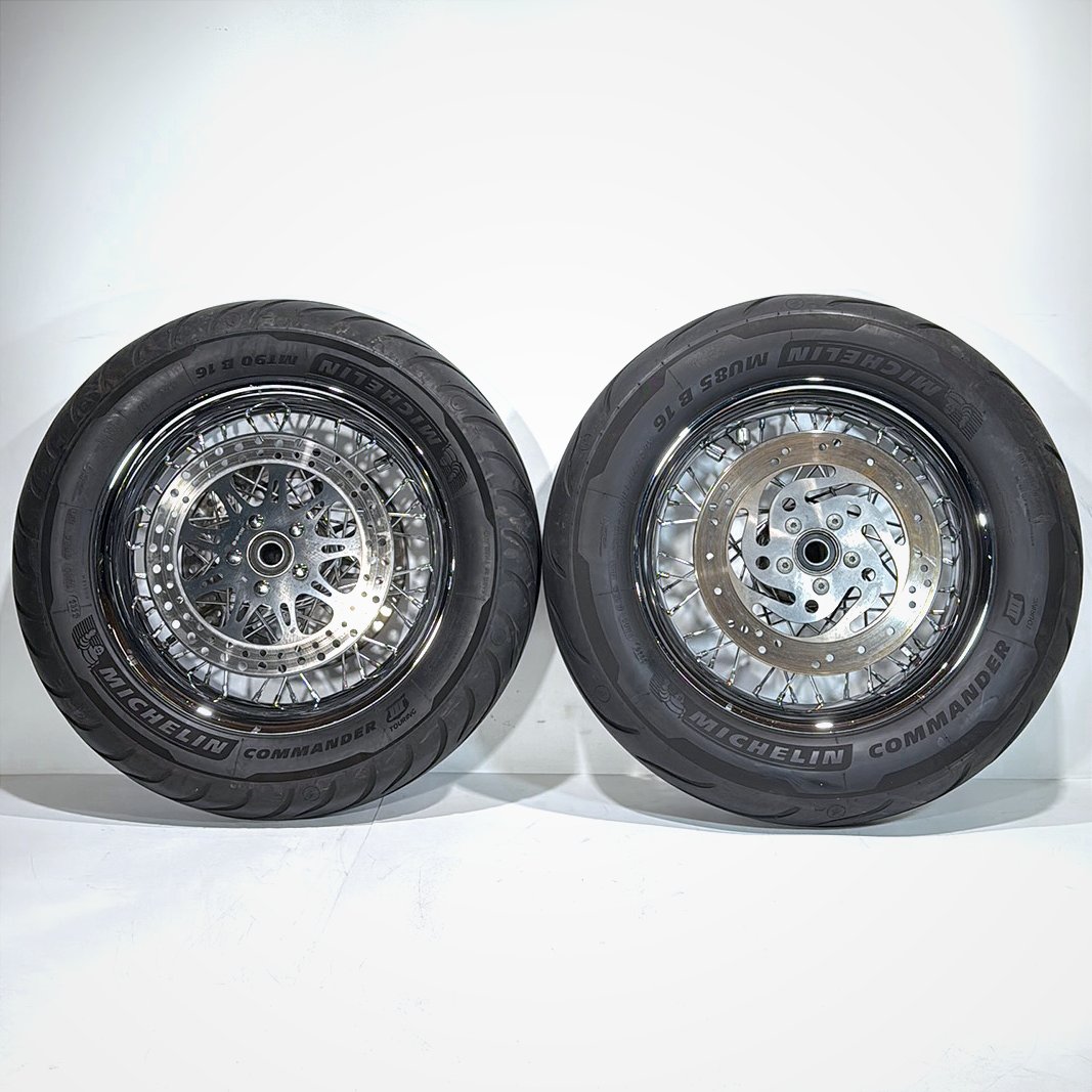 2007 - 2012 Harley-Davidson Touring Street Glide Front Rear Wheel Rim Tire Spoked 41052-08 ,  43085-97