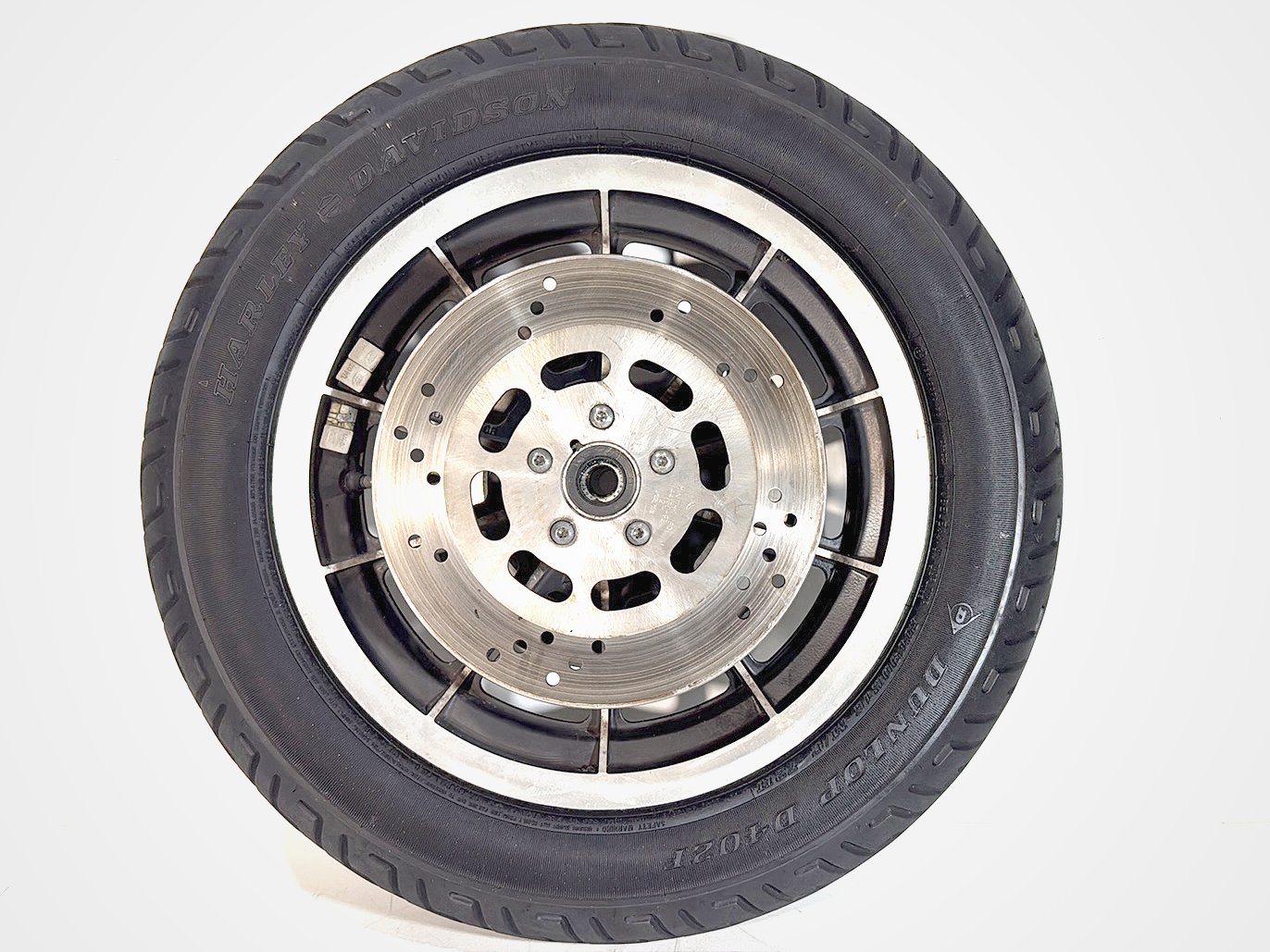 1984 - 1998 Harley-Davidson Touring Electra Glide Classic Front Wheel Rim Tire MT90B16 72H, Dunlop, 16"