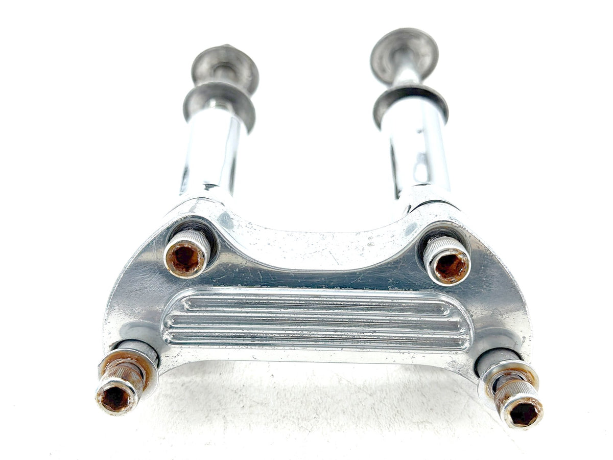 2001 Harley Softail Standard FXST OEM Front Handlebar Riser Top Clamp Chrome