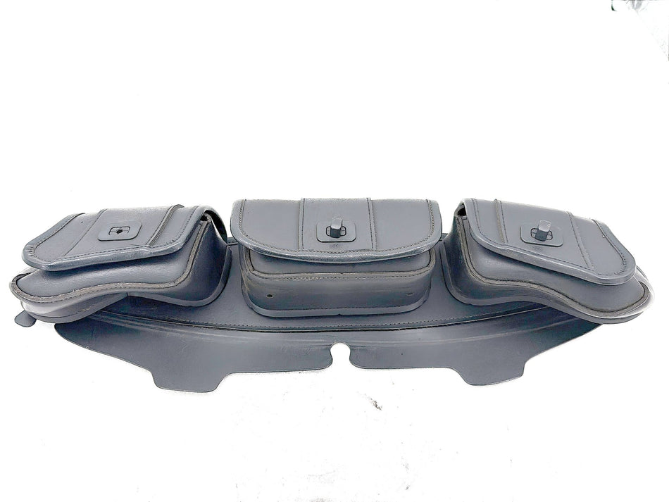 13 Harley Street Glide Touring FLHX Front Onboard Tool Bag Leather Storage Pouch