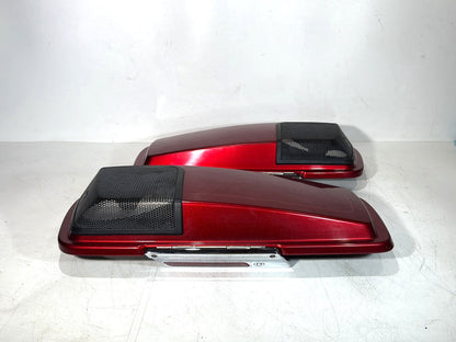2007 - 2012 Harley-Davidson Touring Electra Glide Ultra Left & Right Saddlebag Lid Cover Caps 90756-93