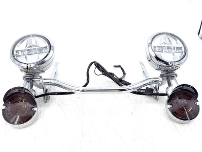 2000 Harley Softail FLSTC Heritage Classic OEM Front Turn Signal Indicators Aux Light Bar