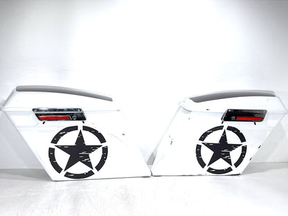 2008 Harley Touring FLHT Electra Glide OEM Left Right Saddlebags Luggage NOKey