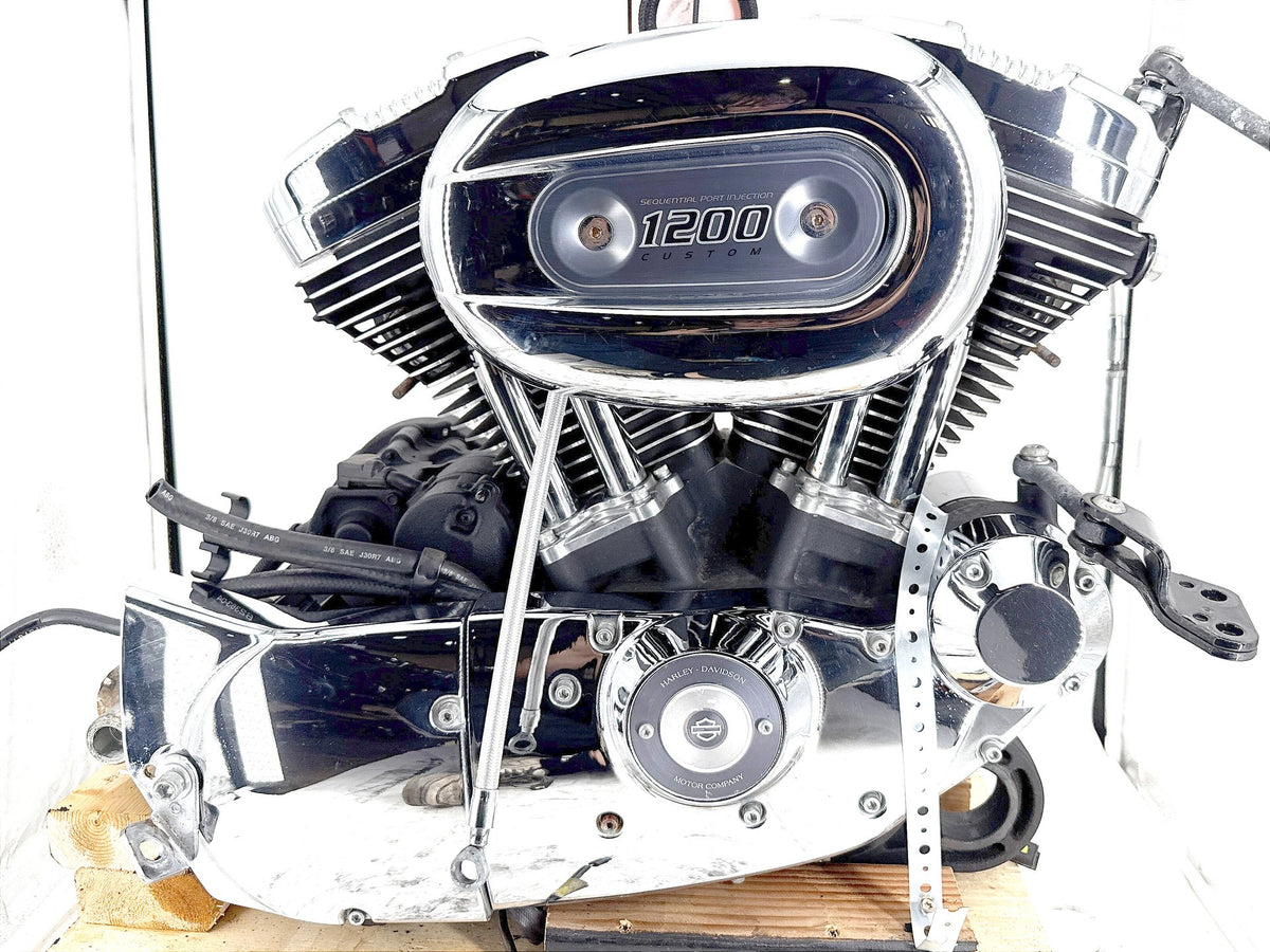 2013 Harley Sportster 1200 Custom XL1200C EFI 1200 Engine Motor Transmission 20K