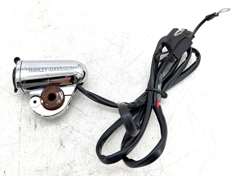 2001 Harley Fat Boy Softail FLSTFI OEM Handlebar Mounted Auxiliary Power Port