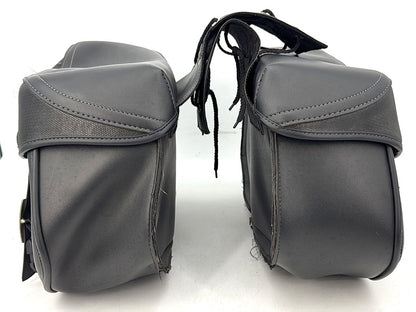 2004 - 2013 Harley-Davidson Sportster 883 Custom Rear Left Right Saddlebags Luggage Leather KEMI-MOTO