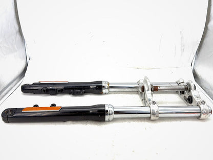 2012 Harley Dyna FXDF Fat Bob OEM Front Triple Tree Set & LH RH Fork Legs Sliders