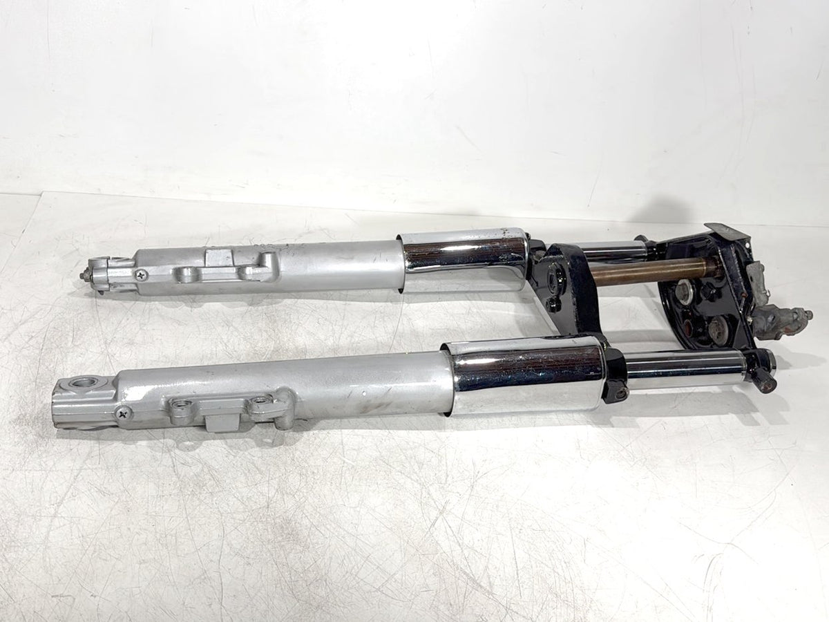 06 Harley Touring Road King OEM Front Triple Tree Set & LH RH Fork Legs Sliders