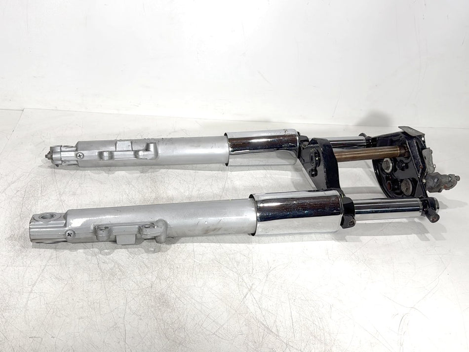 06 Harley Touring Road King OEM Front Triple Tree Set & LH RH Fork Legs Sliders