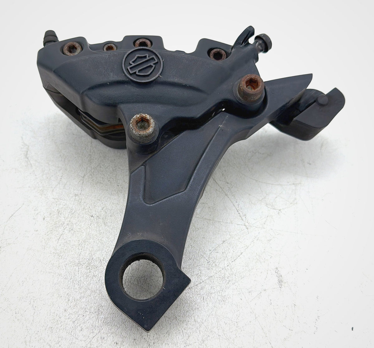 2010 Harley Street Glide Touring FLHX OEM Rear Back Brake Caliper w/ Bracket