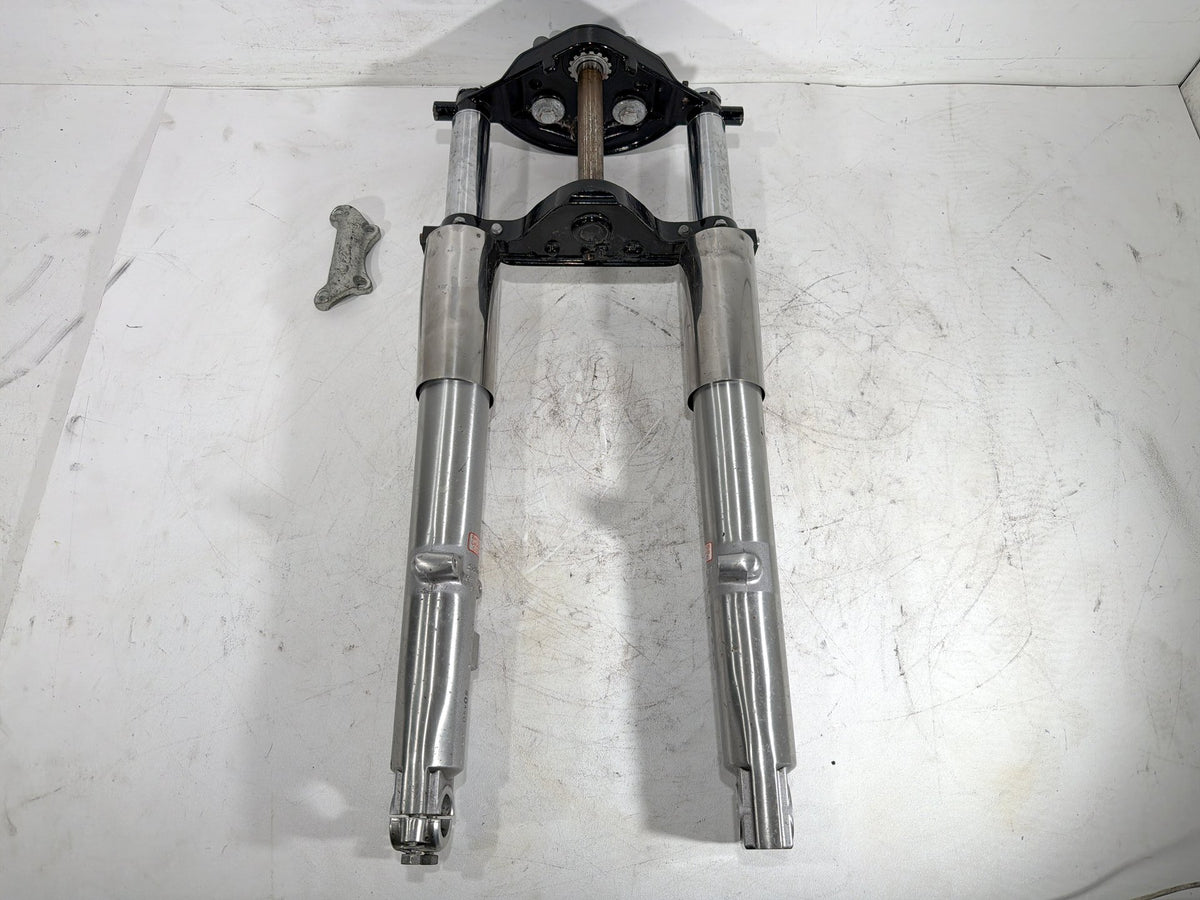 09 Harley Street Glide Touring OEM Front Triple Tree Set LH RH Fork Legs Sliders