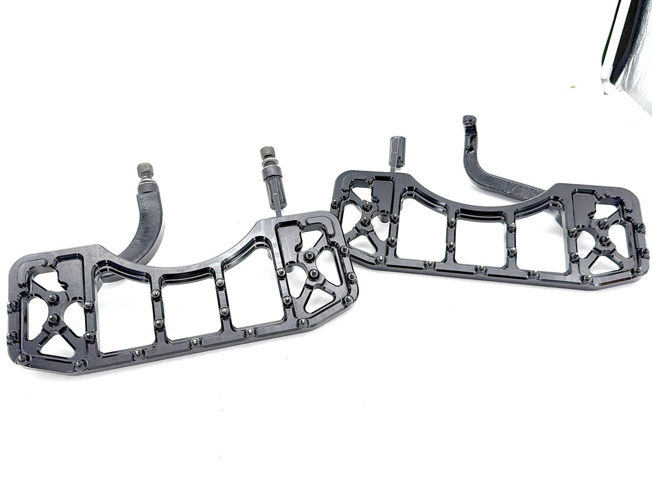 06 Harley Street Glide Touring Left Right Driver Floorboard Foot Rest CNC Billet